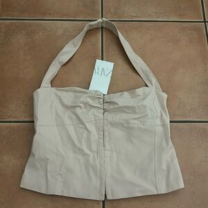 Zara Baby Pink Corset Top